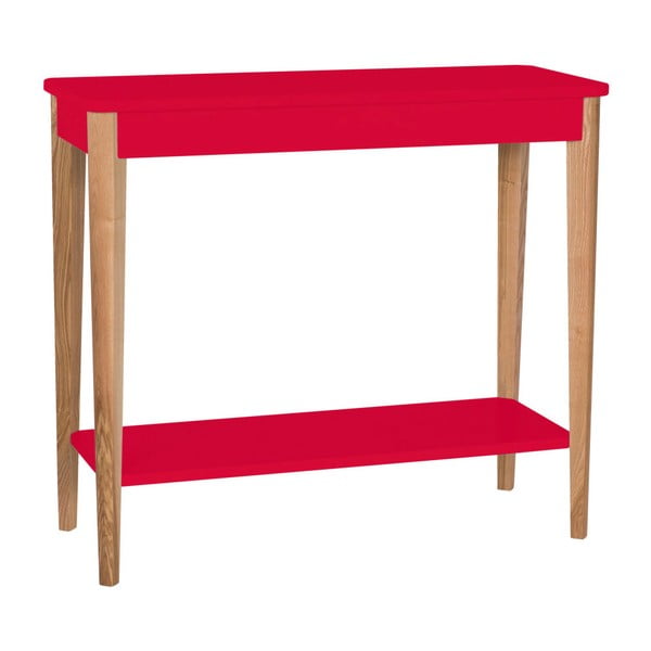 Raudonasis "Ragaba Ashme" konsolinis staliukas, plotis 85 cm