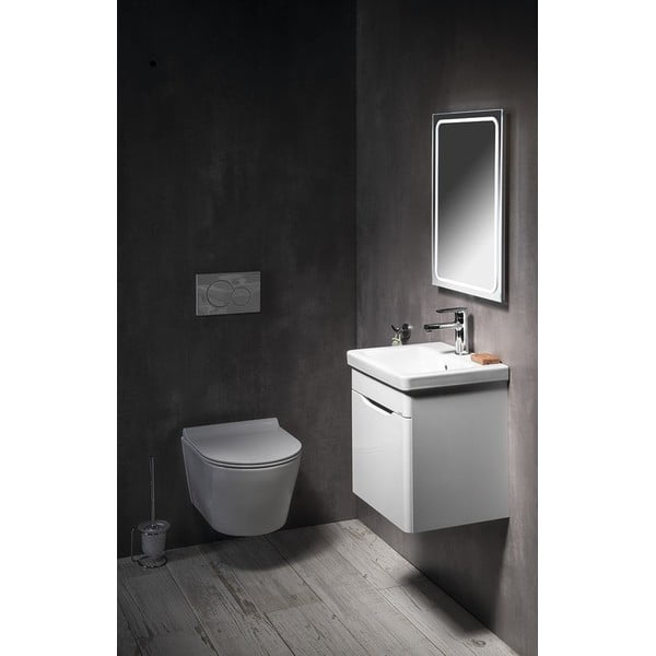 Iš keramikos praustuvas baltos spalvos 40x35 cm City – Sapho-image-4