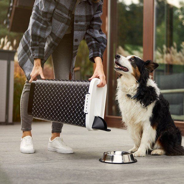 Juoda dėžė sausam augintinių maistui laikyti 50 l Cody - Rotho-image-2