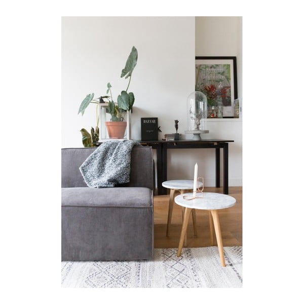 Šviesiai pilka kampinė modulinės sofos "Zuiver James" dalis-image-4