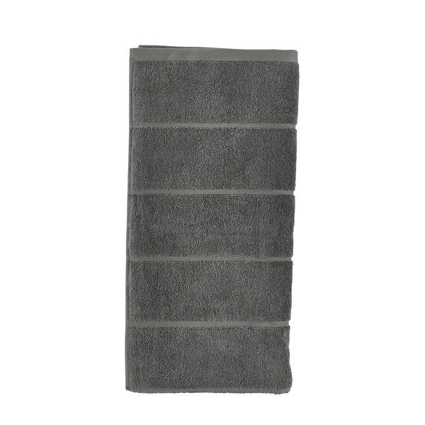 Tamsiai žalios spalvos iš frote audinio iš medvilnės vonios rankšluostis 70x140 cm Sauna – Zone