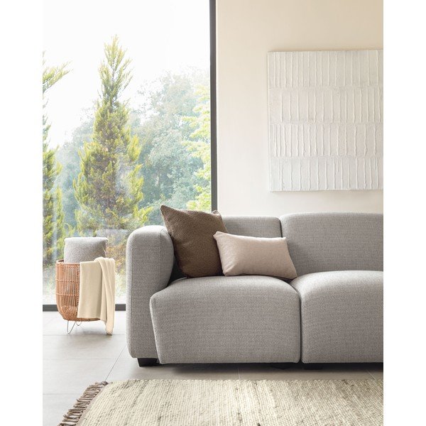 Iš šenilino dekoratyvinis pagalvės užvalkalas 30x50 cm Galene – Kave Home-image-1