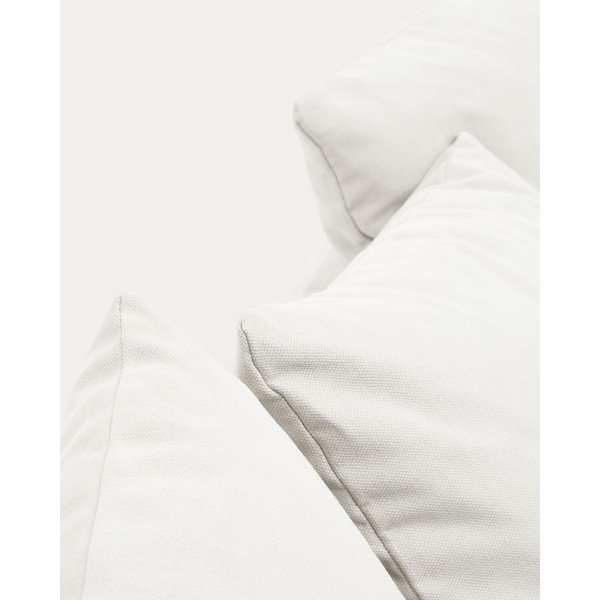 Baldų apmušalas baltos spalvos 240 cm Nora – Kave Home-image-3
