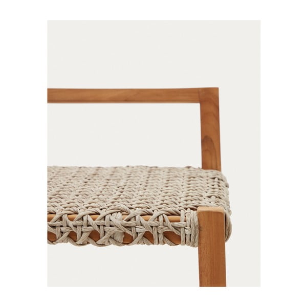 Medžio masyvo sodo baro taburetė natūralios spalvos Giverola – Kave Home-image-4