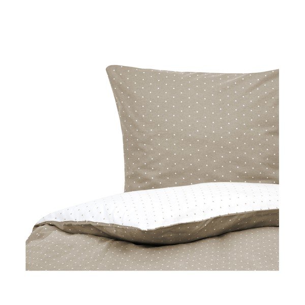 Baltai ruda flanelinė patalynė viengulei lovai Fovere Betty, 155 x 220 cm-image-4