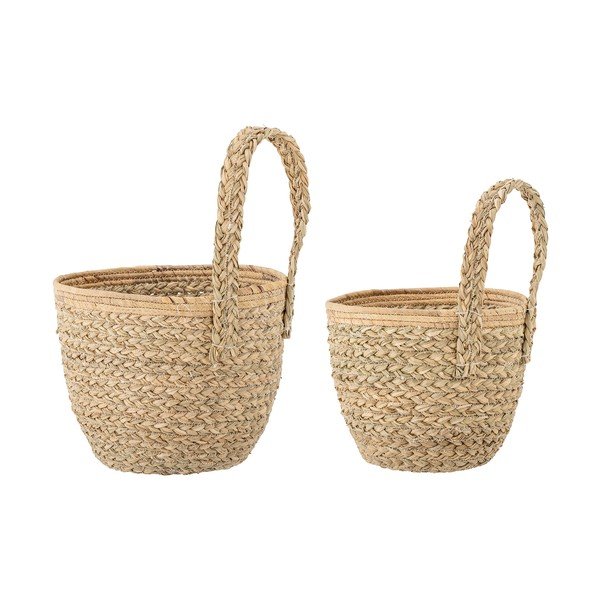 Iš jūržolės krepšiai 2 vnt. ø 26x41 cm Amia – Bloomingville