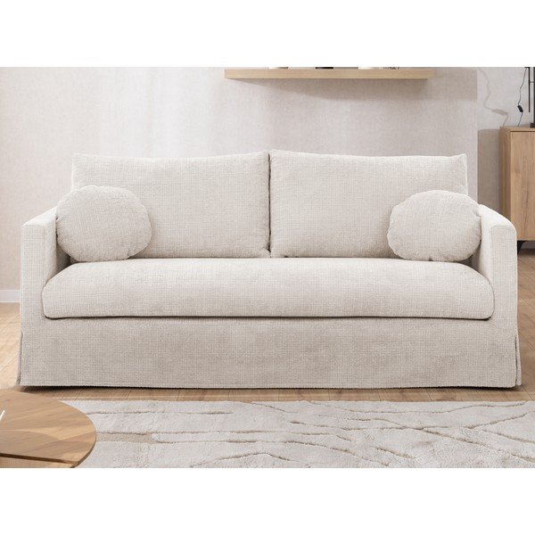 Kreminės spalvos sofa 195 cm Paphos – Ropez-image-3
