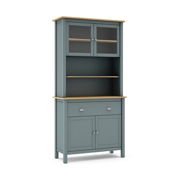 Pilkai žalios spalvos iš pušies masyvo spintelė 90x180,5x40 cm Misti – Marckeric-image-2