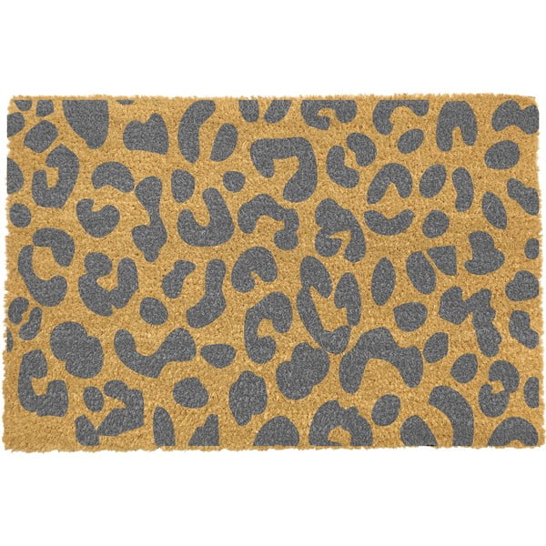 Natūralaus kokoso pluošto kilimėlis Artsy Doormats Leopard, 40 x 60 cm