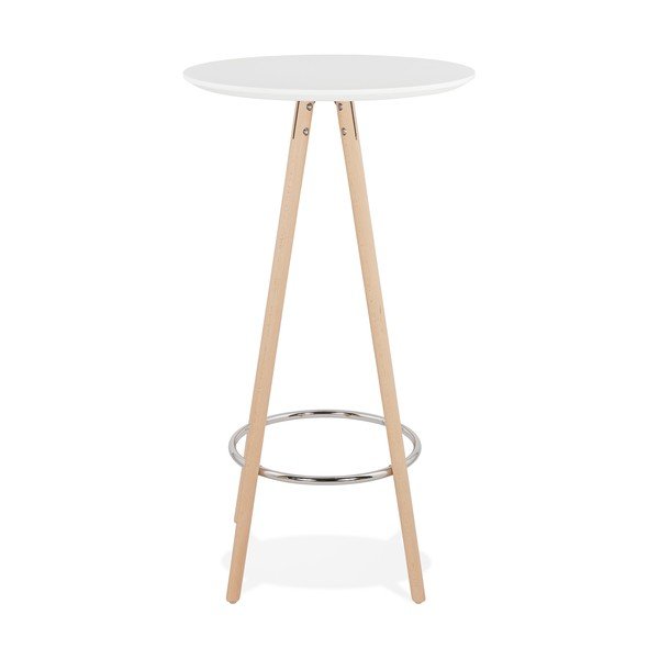 Baltas Kokoon Deboo baro stalas, aukštis 110 cm-image-1
