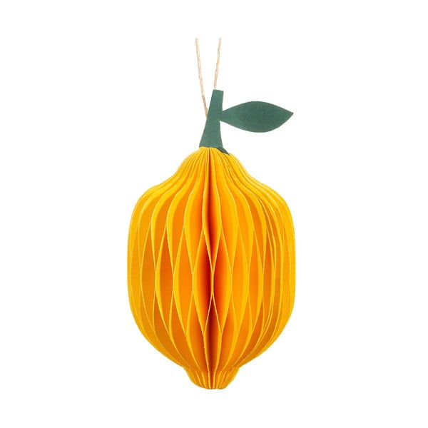 Iš popieriaus rankų darbo eglutės papuošimas ø 6 cm Lemon Honeycomb – Sass & Belle