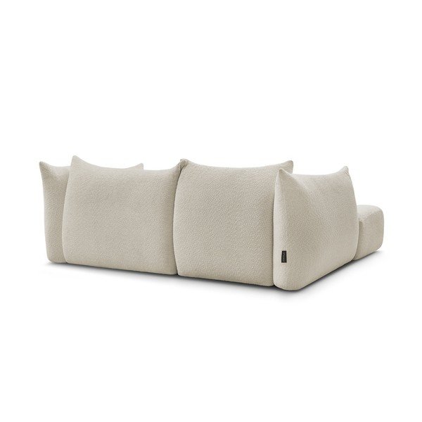 Smėlio spalvos kampinė sofa iš boucle (su kairiuoju kampu/su gultu) Azra – Bobochic Paris-image-3