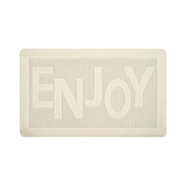 Kreminės spalvos vonios kilimėlis 60x100 cm Enjoy – Foutastic