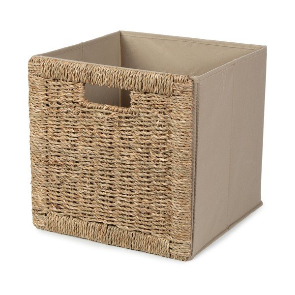 Natūralios spalvos iš jūržolės daiktadėžė 30x30x30 cm – Compactor-image-1