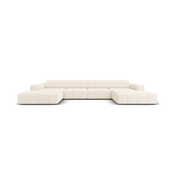 Kampinė sofa kreminės spalvos („U“ formos) Chicago – Cosmopolitan Design