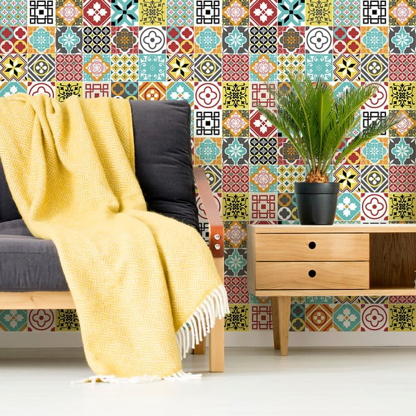 24 sienų lipdukų rinkinys Ambiance Montecito, 15 x 15 cm-image-4