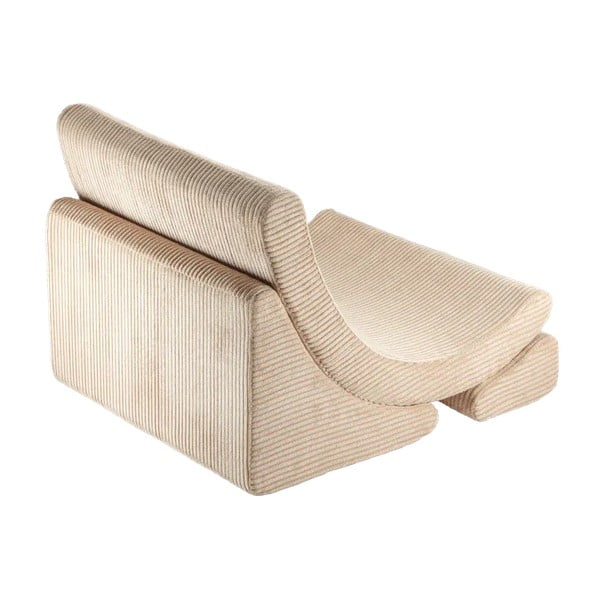 Šviesiai rudos spalvos iš kordinio velveto vaikiškas krėslas Moon – Wigiwama-image-2