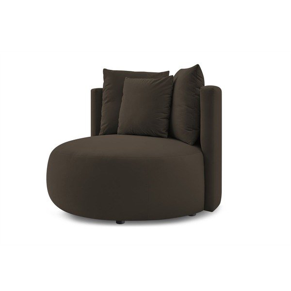 Rudos spalvos krėslas iš velveto Cesar – Bobochic Paris