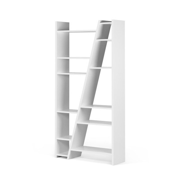 Baltos spalvos knygų lentyna TemaHome Delta-image-3