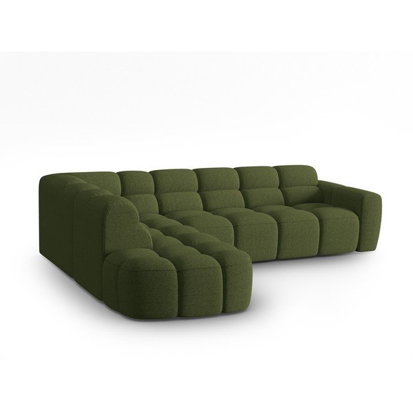 Kampinė sofa žalios spalvos Lisa – Micadoni Home-image-3