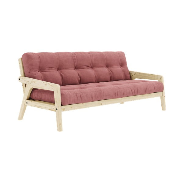 Rožinė spalvos sofa lova 204 cm Grab Clear - Karup Design-image-3