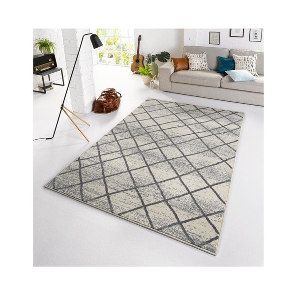 Šviesiai pilkas kilimas Zala Living Rhombe, 200 x 290 cm-image-3