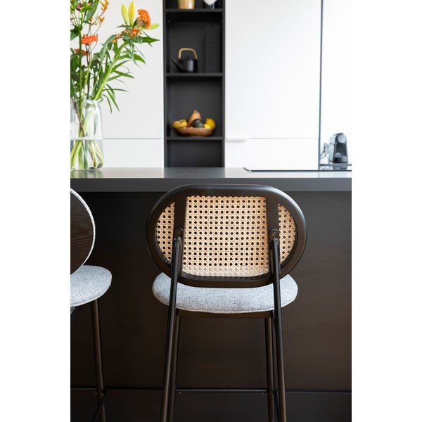 Juoda/šviesiai pilka baro kėdė 94 cm Spike - Zuiver-image-1