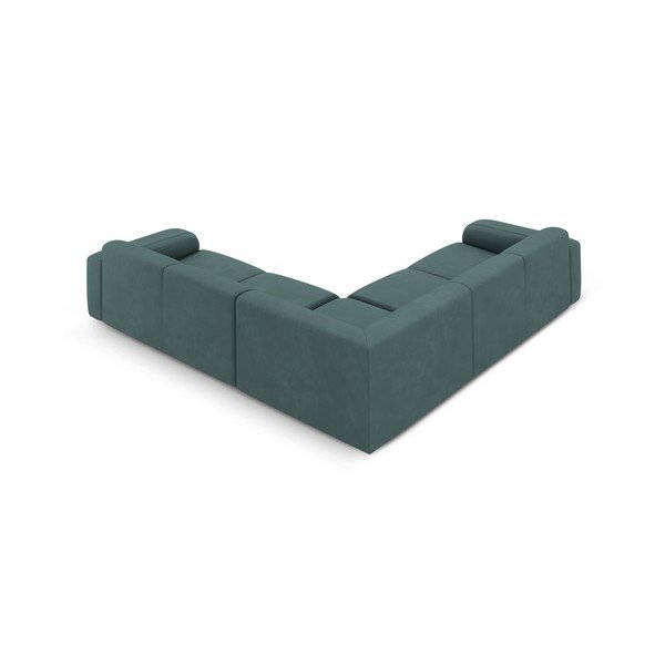 Kampinė sofa turkio spalvos (kintama/„L“ formos) Molino – Micadoni Home-image-2