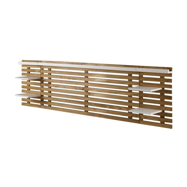 Baltos/natūralios pušies galvūgalis 240x62 cm Nidra - Marckeric-image-3