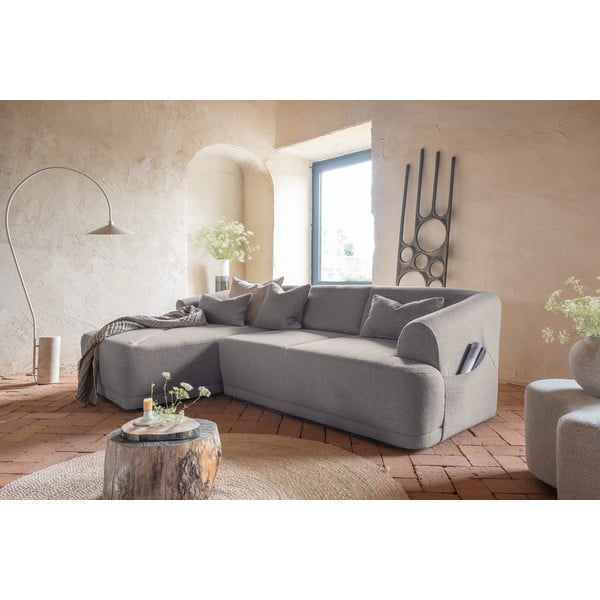 Kampinė sofa pilkos spalvos – Miuform-image-2