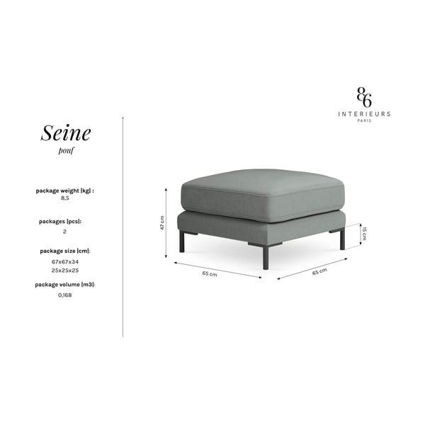 Tamsiai pilka pakoja Interieurs 86 Seine-image-3