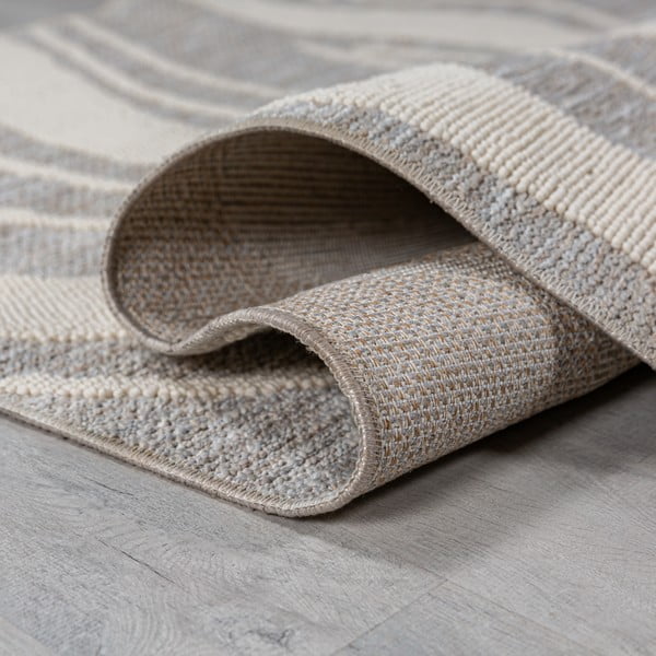 Skalbiamas pilkos spalvos kilimas 60x223 cm Calder – Flair Rugs-image-3