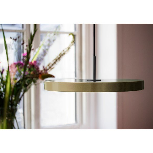 Kabantis šviestuvas šviesiai rudos spalvos LED ø 43 cm su metaliniu gaubtu Asteria Medium – UMAGE-image-1