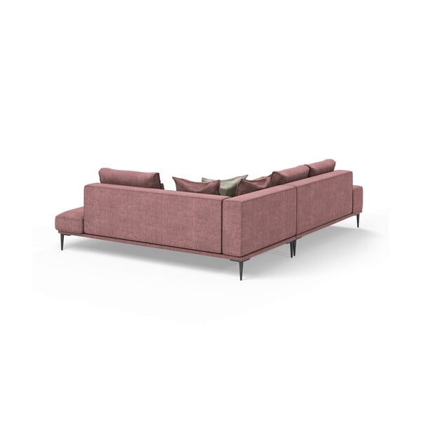 Rožinė sofa-lova Interieurs 86 Liege, kampas dešinėje-image-3