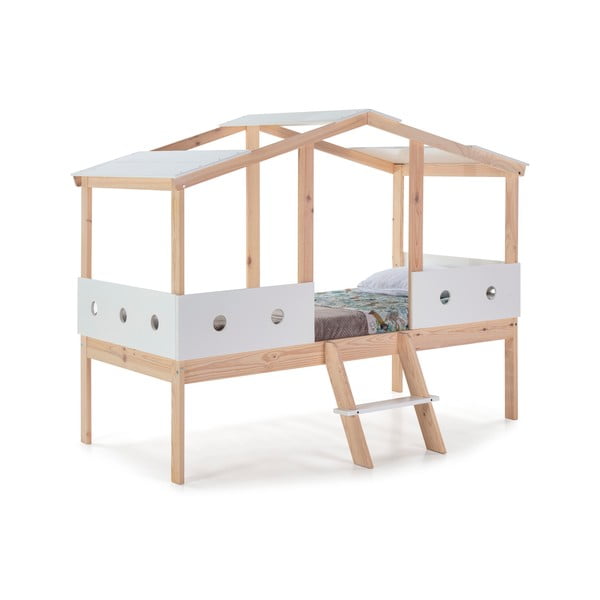 Balta pakeliama vaikiška lova Marceric Compte, 90 x 190 cm-image-2