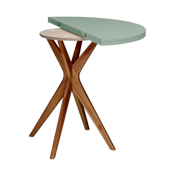 Apvalios formos prailginamas valgomojo stalas 45x90 cm Jubi – Ragaba-image-3