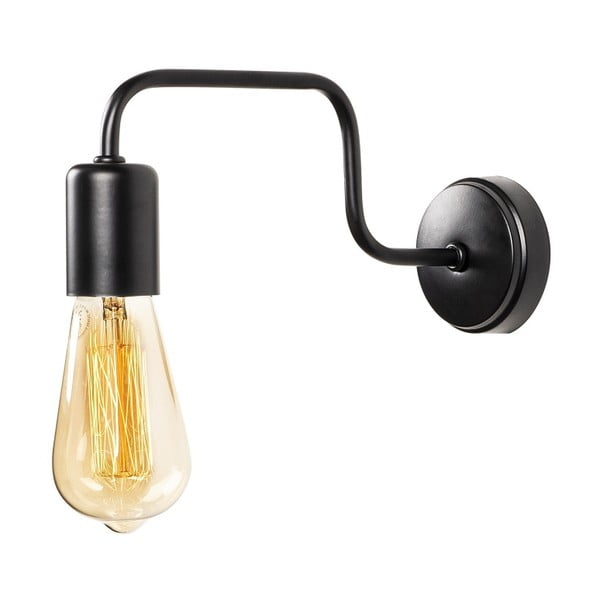 Juodas metalinis sieninis šviestuvas Opviq lights Isidora-image-2