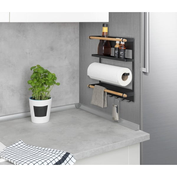 Juodos spalvos sieninis virtuvės organizatorius Wenko Magna-image-2