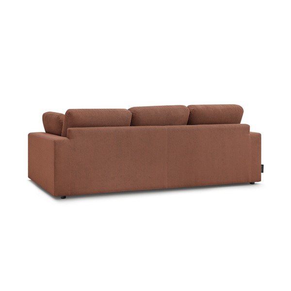Oranžinės spalvos sofa iš kordinio velveto 250 cm Belair – Bobochic Paris-image-3