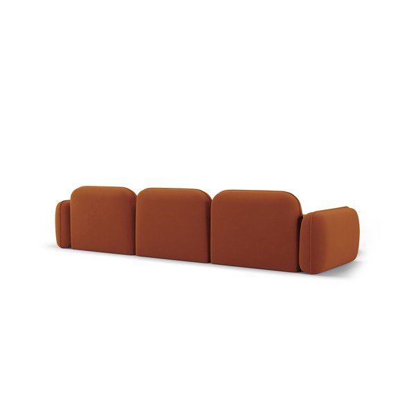 Iš velveto kampinė sofa oranžinės spalvos (su kairiuoju kampu) Audrey – Interieurs 86-image-3