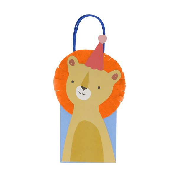 Dovanų maišelių rinkinys 8 vnt. 11x6 cm Animal Parade – Meri Meri-image-3