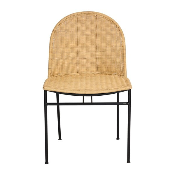 4 rotango valgomojo kėdžių Sofia ir juodo stalo Marienlis komplektas - Bonami Essentials-image-3