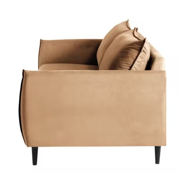 Rudos spalvos iš velveto sofa 203 cm Juli – Ropez-image-2