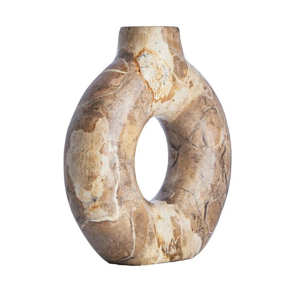 Rudos spalvos iš marmuro vaza (aukštis 20 cm) Santino – Premier Housewares-image-4