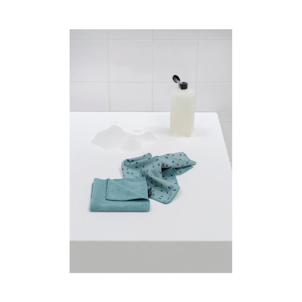 2 mėlynų mikropluošto šluosčių rinkinys "Brabantia Clean-image-1