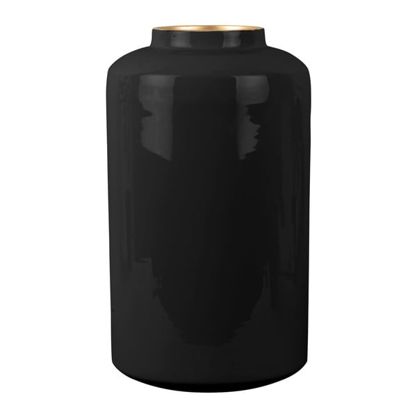Juodos spalvos emaliuota vaza PT LIVING Grand, aukštis 33 cm