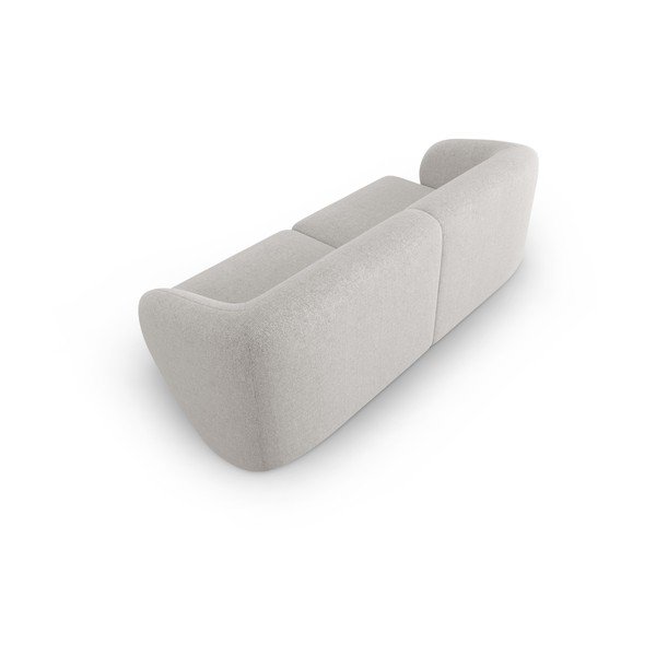 Šviesiai pilkos spalvos iš šenilinio audinio sofa 188 cm Paolo – Milo Casa-image-3