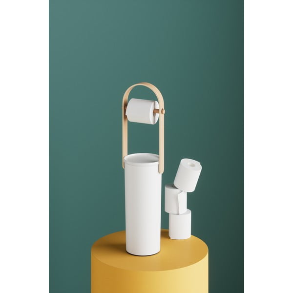 Baltos spalvos iš plastiko tualetinio popieriaus laikiklis Bellwood – Umbra-image-4