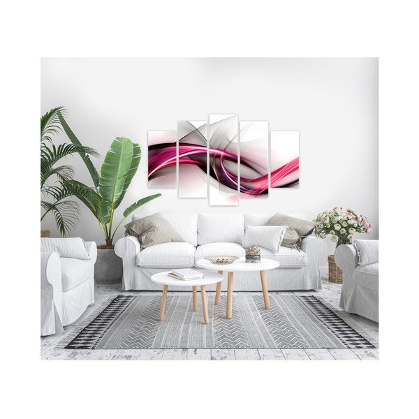 Daugiasluoksnis paveikslas Styler Abstract Purple, 100 x 150 cm-image-1
