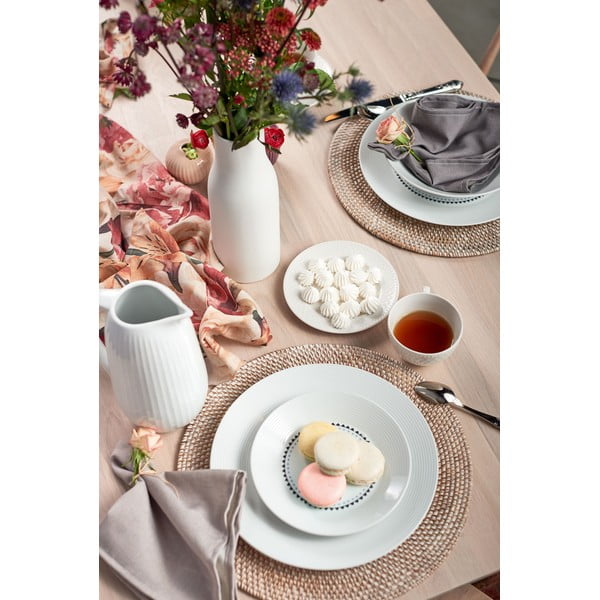 Baltas pintas kilimėlis Tiseco Home Studio, ⌀ 36 cm-image-2